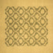 Square Oriental Brown Traditional Rug, abs2664brn