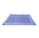 Sideview of Machine Washable Oriental Blue Traditional Rug, wshabs2664blu