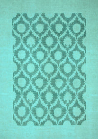 Oriental Light Blue Traditional Rug, abs2664lblu