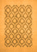 Machine Washable Oriental Orange Traditional Area Rugs, wshabs2664org