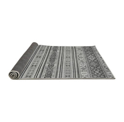 Sideview of Abstract Gray Modern Rug, abs2665gry