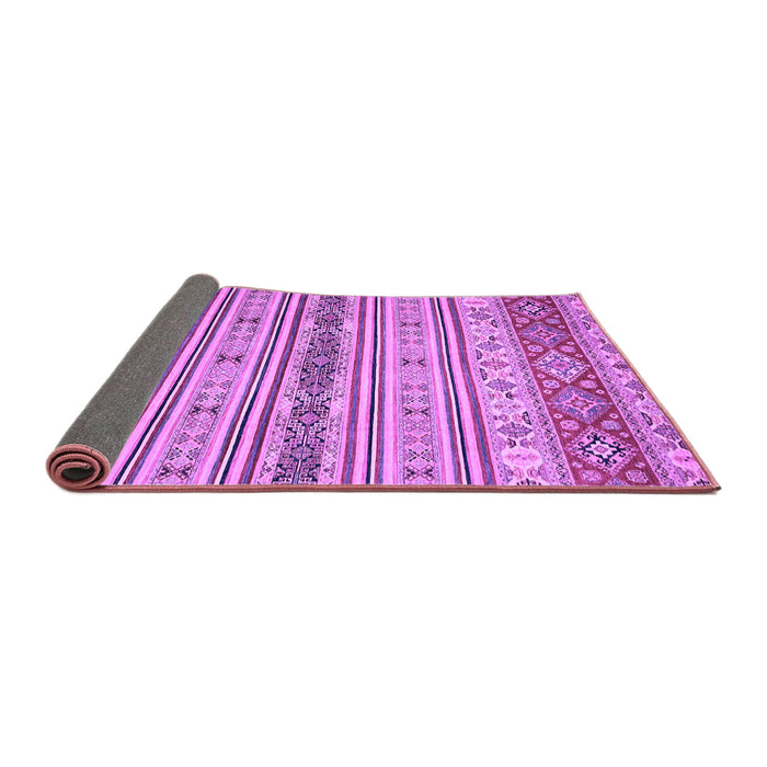 Sideview of Abstract Purple Modern Rug, abs2665pur