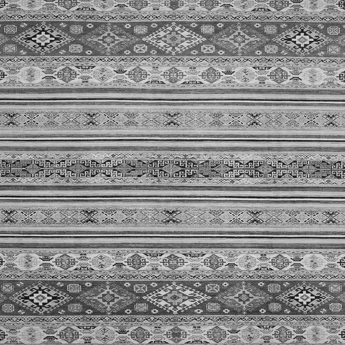 Square Machine Washable Abstract Gray Modern Rug, wshabs2665gry