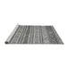 Sideview of Machine Washable Abstract Gray Modern Rug, wshabs2665gry