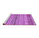 Sideview of Machine Washable Abstract Purple Modern Area Rugs, wshabs2665pur