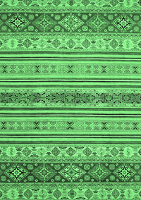 Abstract Emerald Green Modern Rug, abs2665emgrn