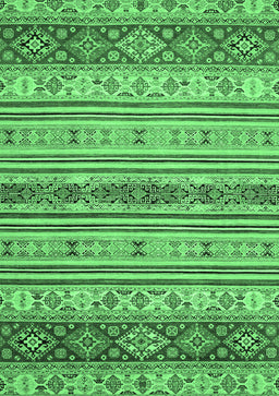 Abstract Emerald Green Modern Rug, abs2665emgrn