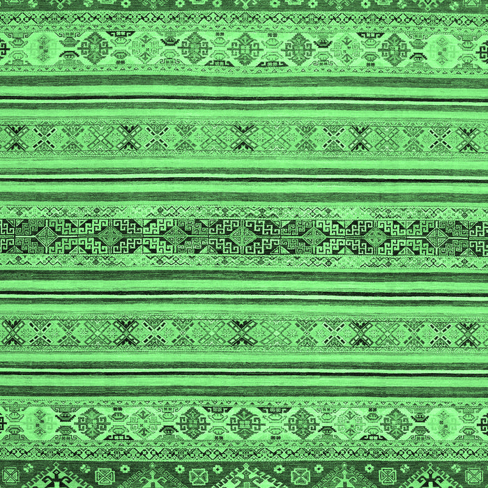 Machine Washable Abstract Emerald Green Modern Area Rugs, wshabs2665emgrn