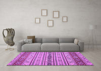 Machine Washable Abstract Purple Modern Rug, wshabs2665pur