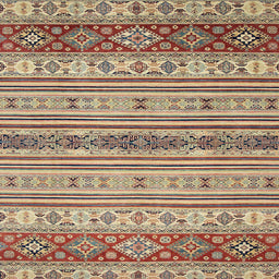Square Machine Washable Abstract Chestnut Brown Rug, wshabs2665