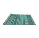 Sideview of Machine Washable Abstract Light Blue Modern Rug, wshabs2665lblu