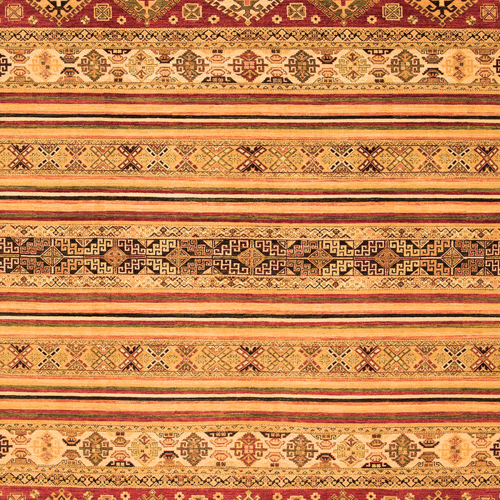 Machine Washable Abstract Orange Modern Area Rugs, wshabs2665org