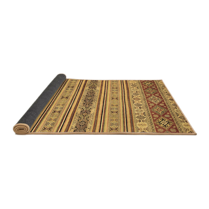 Sideview of Abstract Brown Modern Rug, abs2665brn