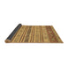 Sideview of Abstract Brown Modern Rug, abs2665brn