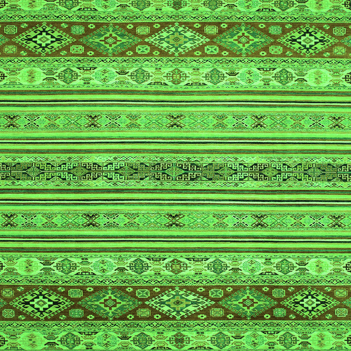 Square Machine Washable Abstract Green Modern Area Rugs, wshabs2665grn