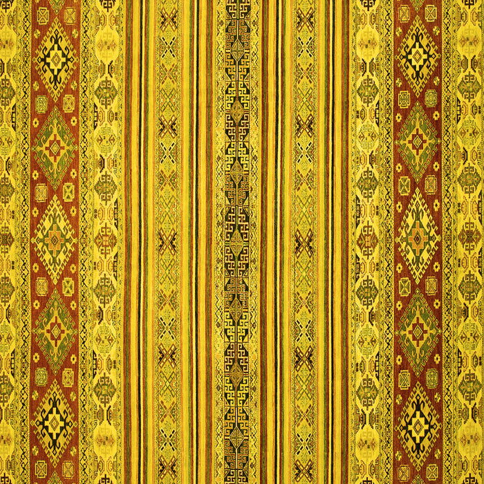 Square Abstract Yellow Modern Rug, abs2665yw