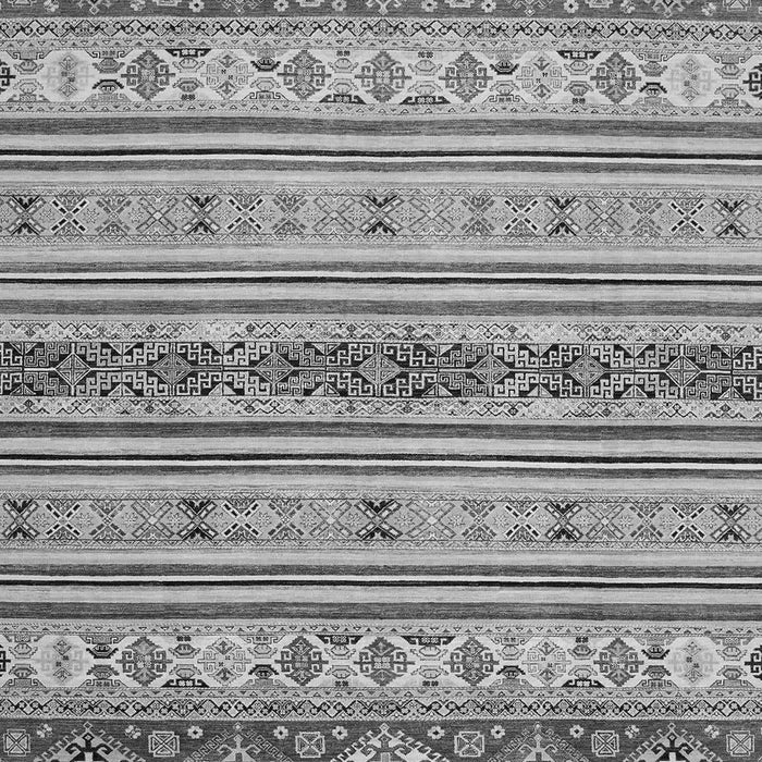 Machine Washable Abstract Gray Modern Rug, wshabs2665gry