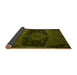 Sideview of Abstract Yellow Modern Rug, abs2666yw