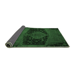 Sideview of Abstract Emerald Green Modern Rug, abs2666emgrn