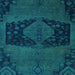 Square Abstract Light Blue Modern Rug, abs2666lblu