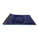 Sideview of Abstract Blue Modern Rug, abs2666blu