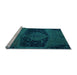 Sideview of Machine Washable Abstract Light Blue Modern Rug, wshabs2666lblu