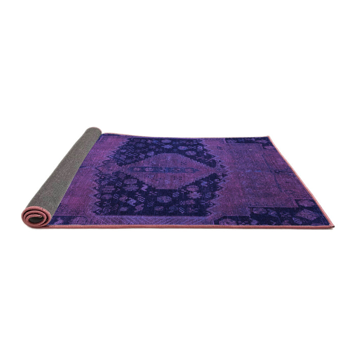 Sideview of Abstract Purple Modern Rug, abs2666pur