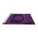 Sideview of Machine Washable Abstract Pink Modern Rug, wshabs2666pnk