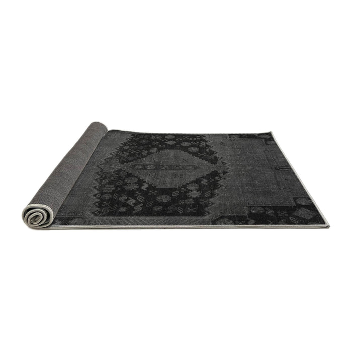 Sideview of Abstract Gray Modern Rug, abs2666gry