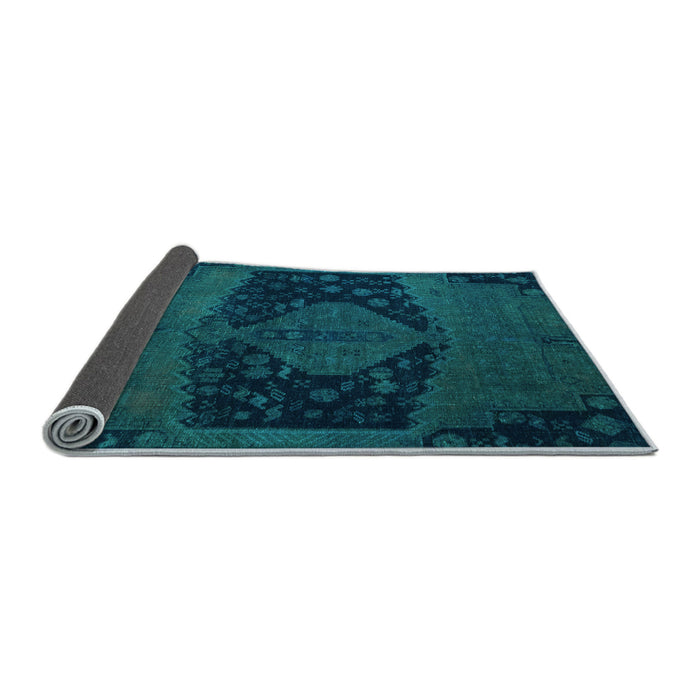Sideview of Abstract Light Blue Modern Rug, abs2666lblu