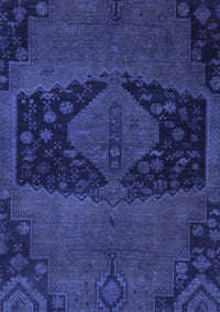 Abstract Blue Modern Rug, abs2666blu