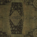 Square Abstract Brown Modern Rug, abs2666brn