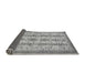 Sideview of Abstract Gray Modern Rug, abs2667gry