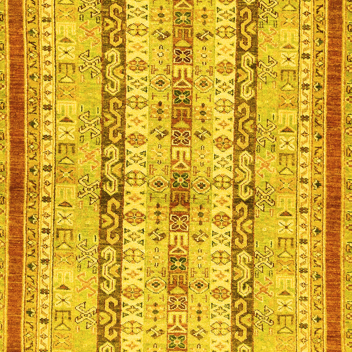 Abstract Yellow Modern Rug, abs2667yw