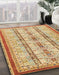 Abstract Orange Modern Rug in Family Room, abs2667