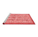 Modern Red Washable Rugs