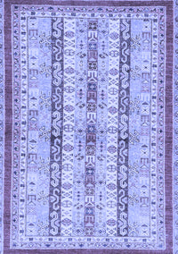 Abstract Blue Modern Rug, abs2667blu