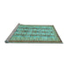 Sideview of Machine Washable Abstract Light Blue Modern Rug, wshabs2667lblu