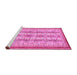 Sideview of Machine Washable Abstract Pink Modern Rug, wshabs2667pnk