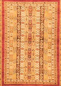 Abstract Orange Modern Rug, abs2667org