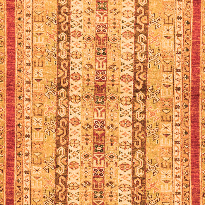 Abstract Orange Modern Rug, abs2667org
