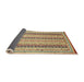 Sideview of Abstract Yellow Modern Rug, abs2668