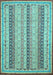 Machine Washable Abstract Light Blue Modern Rug, wshabs2668lblu