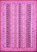 Machine Washable Abstract Pink Modern Rug, wshabs2668pnk