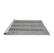 Sideview of Machine Washable Abstract Gray Modern Rug, wshabs2668gry