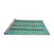 Sideview of Machine Washable Abstract Light Blue Modern Rug, wshabs2668lblu