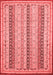 Abstract Red Modern Area Rugs