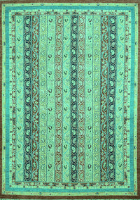 Abstract Turquoise Modern Rug, abs2668turq