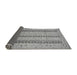 Sideview of Abstract Gray Modern Rug, abs2668gry