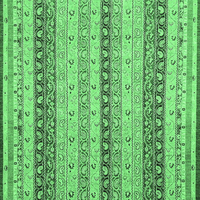 Machine Washable Abstract Emerald Green Modern Area Rugs, wshabs2668emgrn